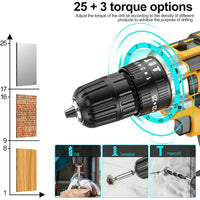 Houselivetrading 29 Piece Charging Drill Set